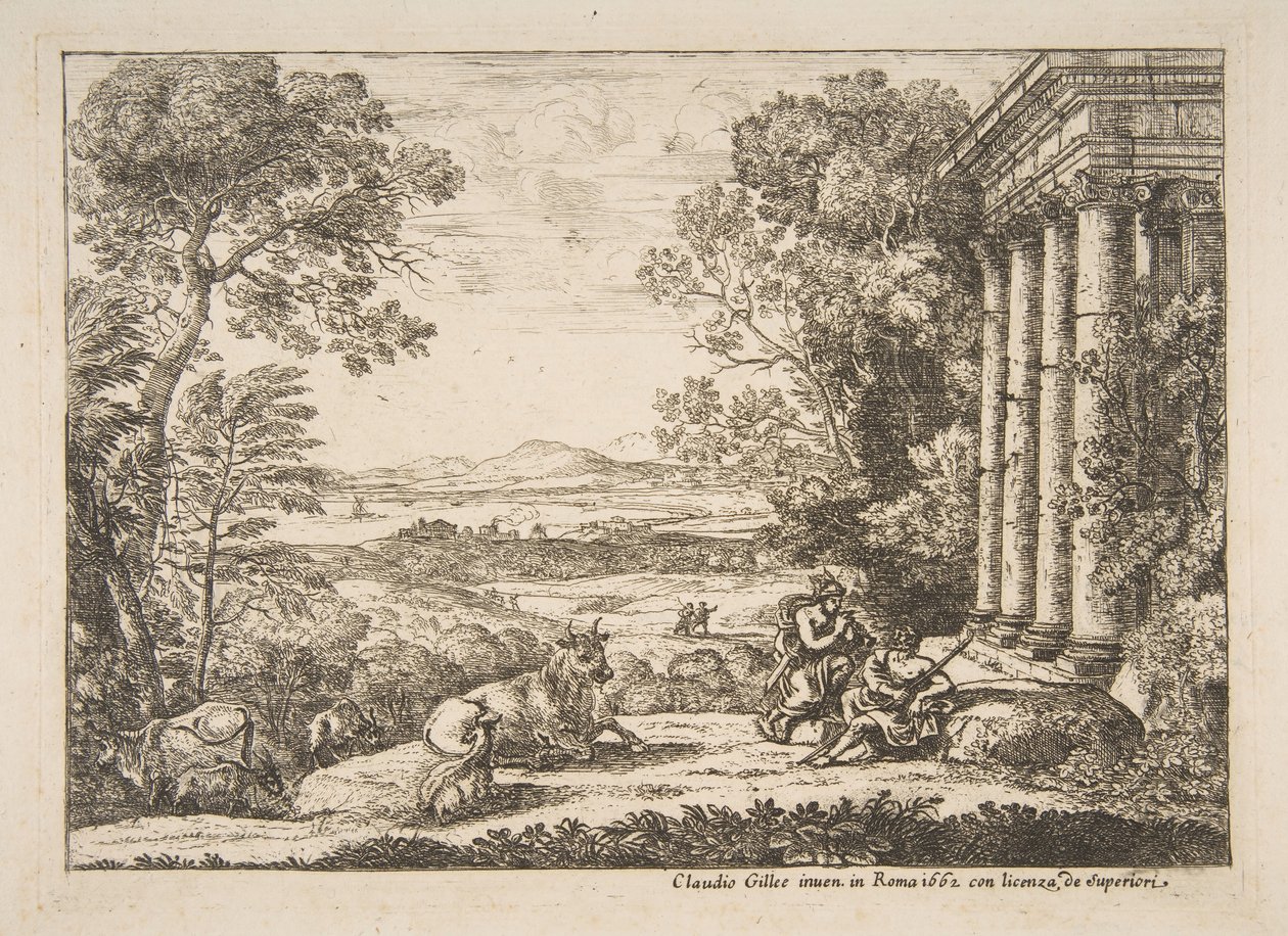 ميركوري وأرغوس ، 1662. بواسطة كلود لورين