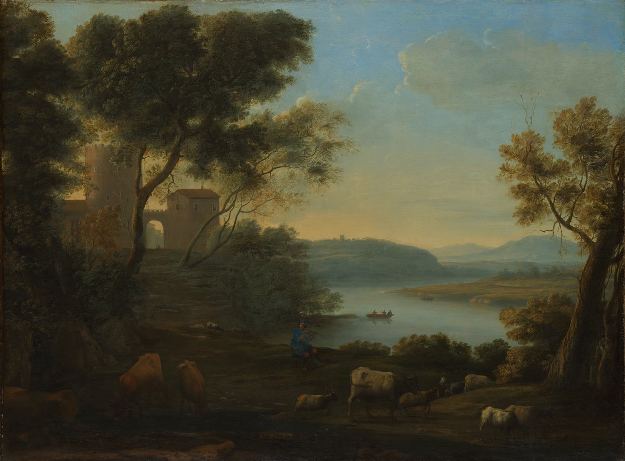 المناظر الطبيعية الرعوية: The Roman Campagna، ca. 1639. بواسطة كلود لورين