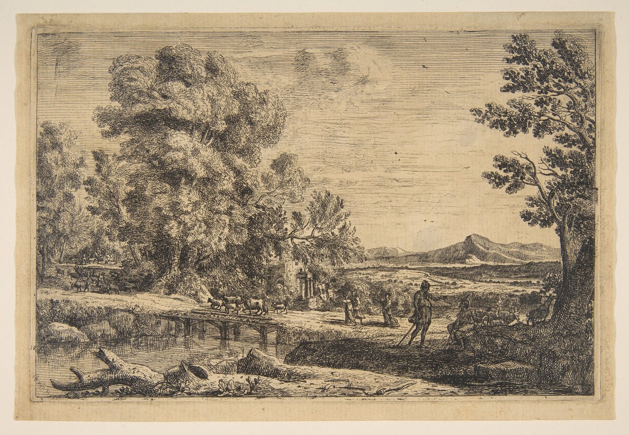 ريبيكا وإليزر ، كاليفورنيا. 1638-41. بواسطة كلود لورين
