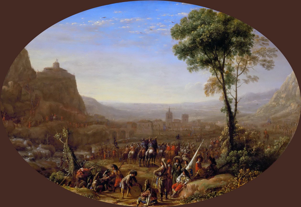 تمريرة سوسا التي اتخذها لويس الثالث عشر في عام 1629 ، حوالي عام 1631. بواسطة كلود لورين