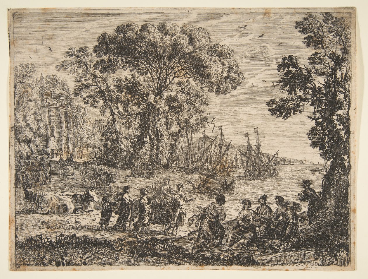 اغتصاب يوروبا ، 1634. بواسطة كلود لورين