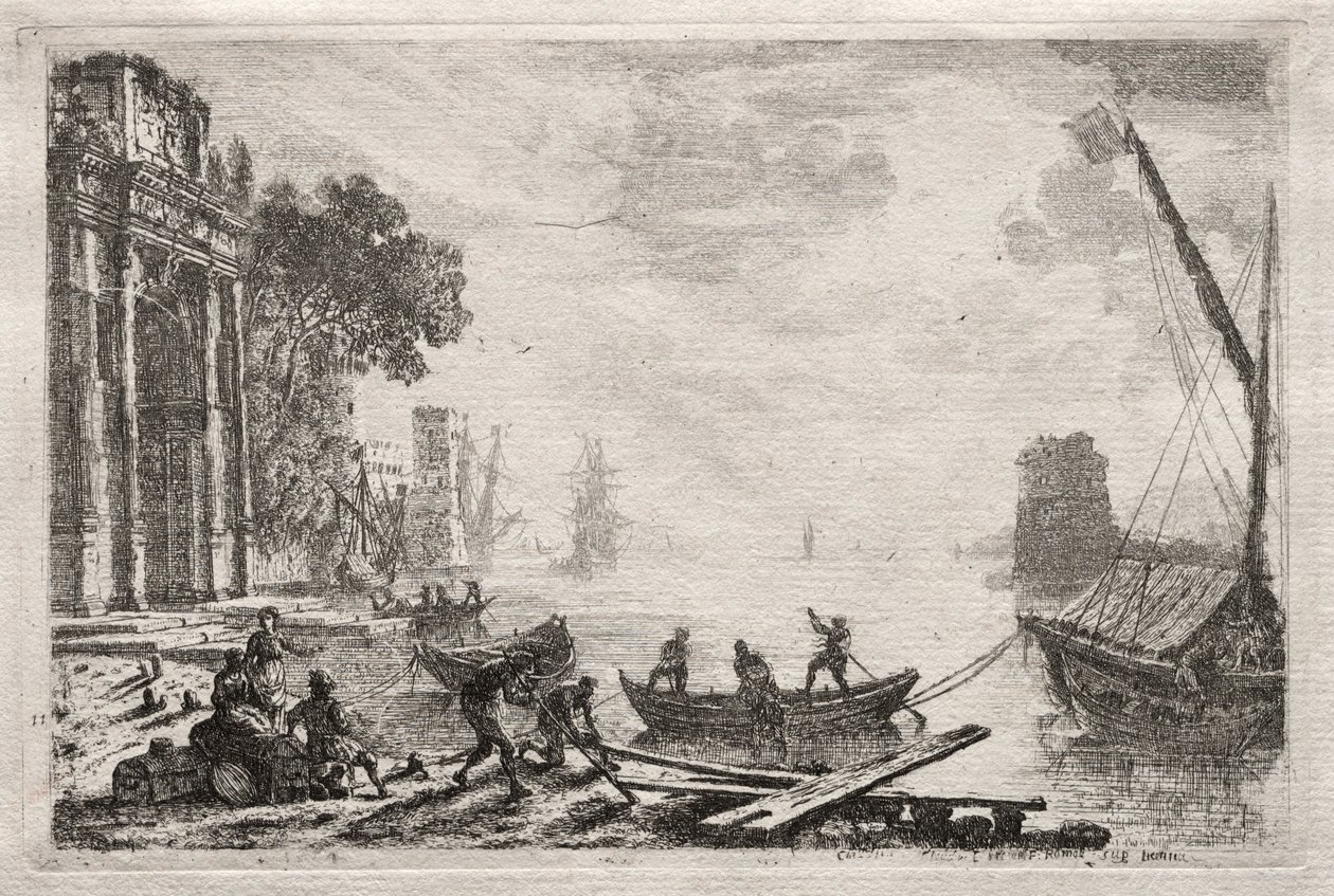 الغروب ، 1634. بواسطة كلود لورين