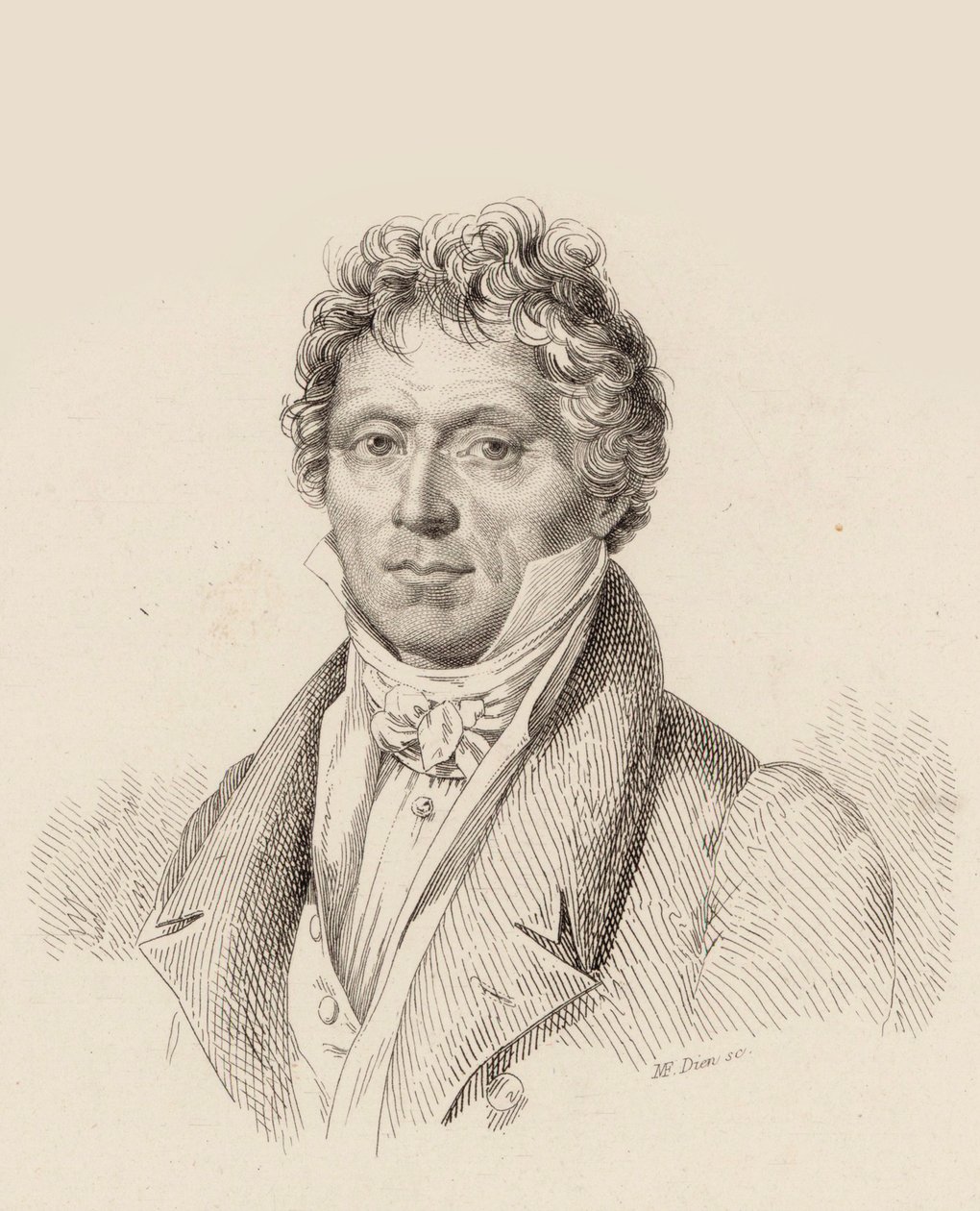 صورة للمؤلف أنطون ريتشا 1770-1836 ، 1837. بواسطة كلود ماري فرانسوا ديان