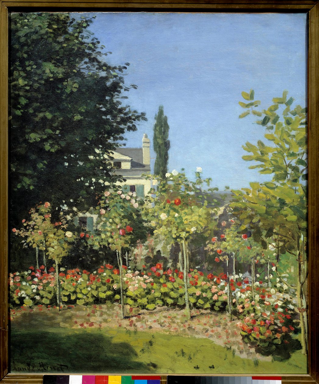 حديقة زهور في Sainte Adresse. لوحة لكلود مونيه (1840-1926) بواسطة كلود مونيه