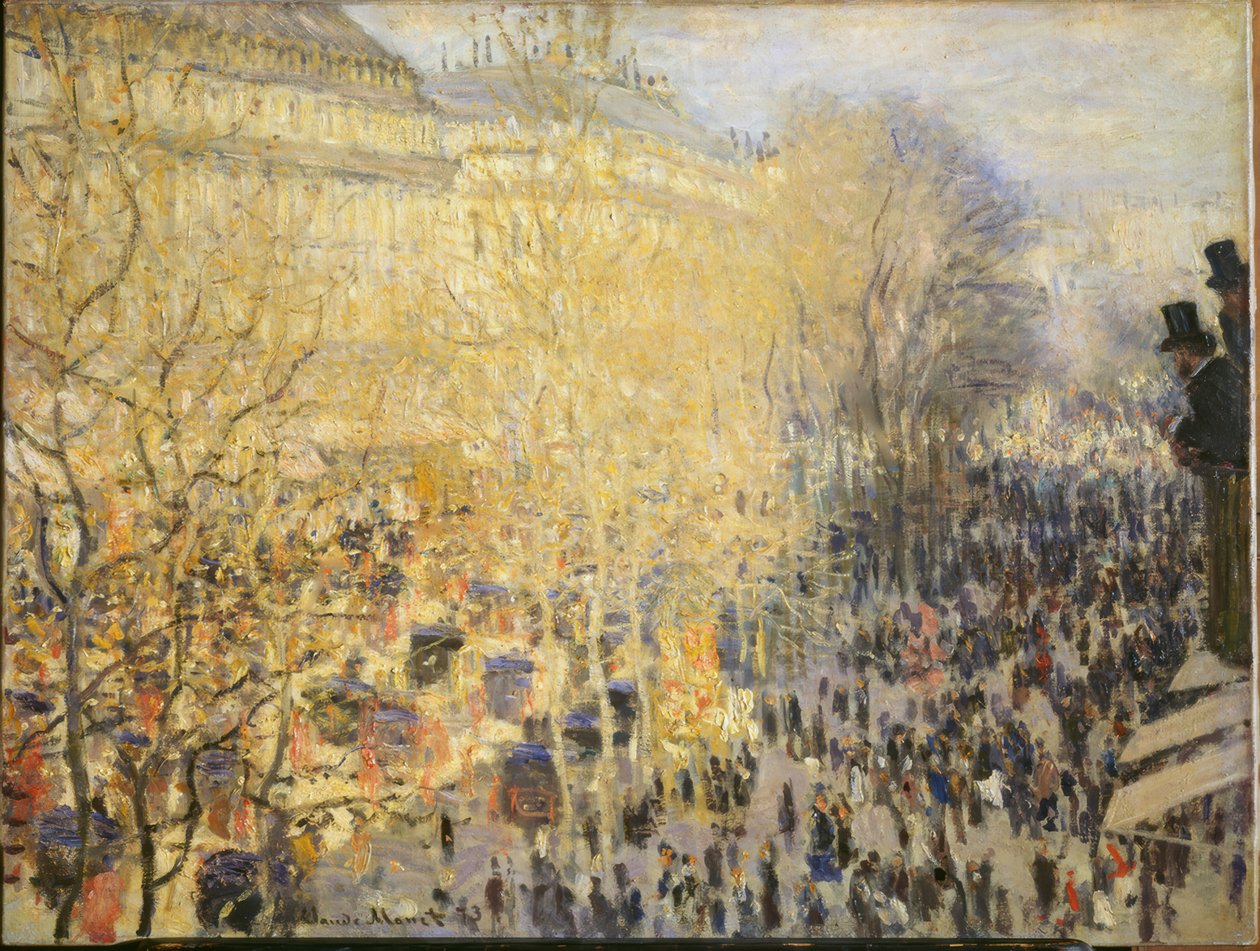 Boulevard des Capucines في باريس بواسطة كلود مونيه