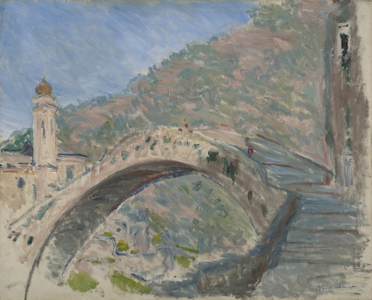 الجسر في Dolceacqua ، 1884 بواسطة كلود مونيه