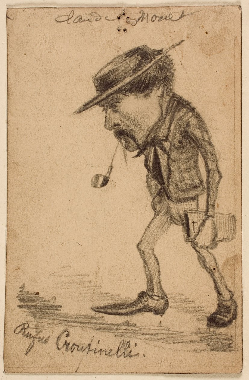رسم كاريكاتوري لهنري كاسينيلي (“Rufus Croutinelli”) بواسطة كلود مونيه