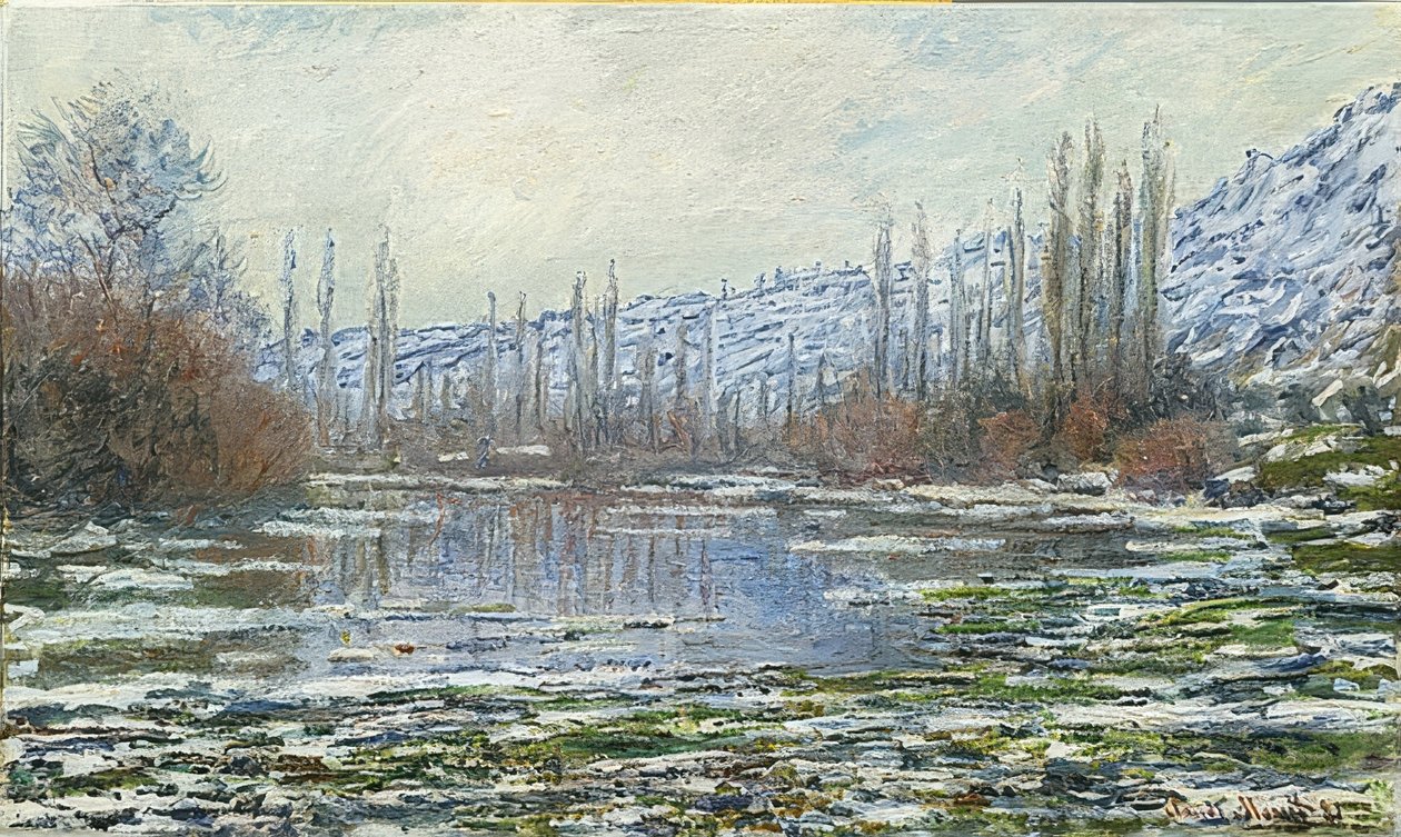 ذوبان الجليد في Vétheuil. 1880 بواسطة كلود مونيه