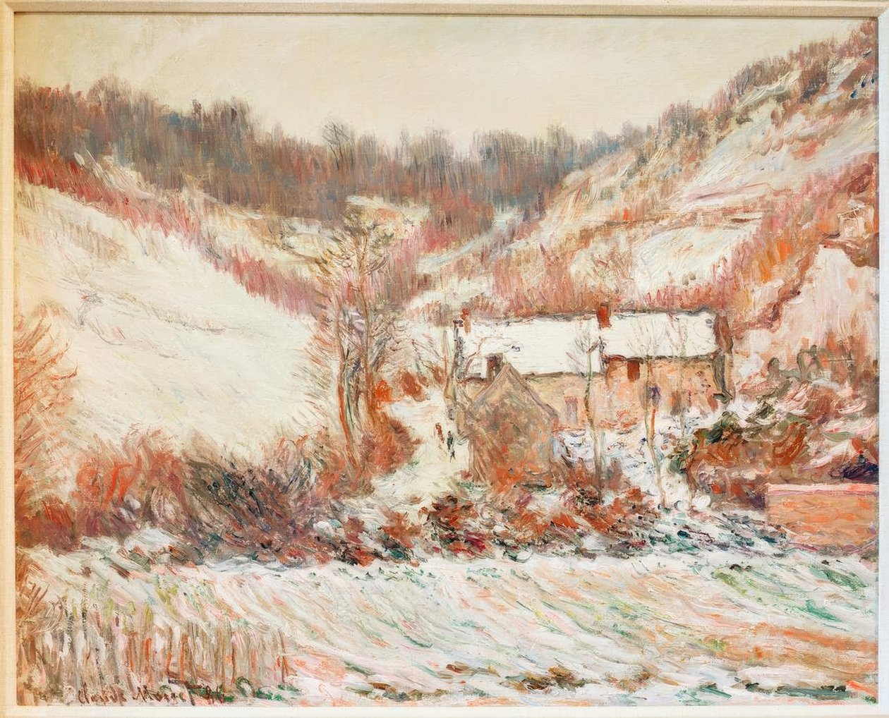 تأثير الثلج في فالايز (Schneestimmung bei Falaise) بواسطة كلود مونيه