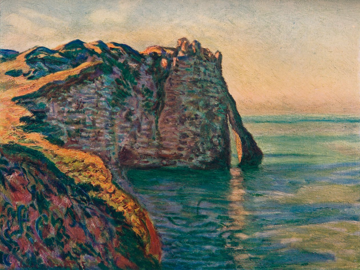 المنحدرات في Etretat ، 1885 بواسطة كلود مونيه