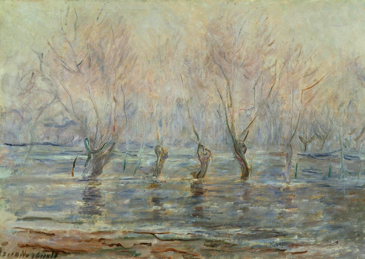 الفيضان في جيفيرني. L "Inondation a Giverny، c.1896 بواسطة كلود مونيه