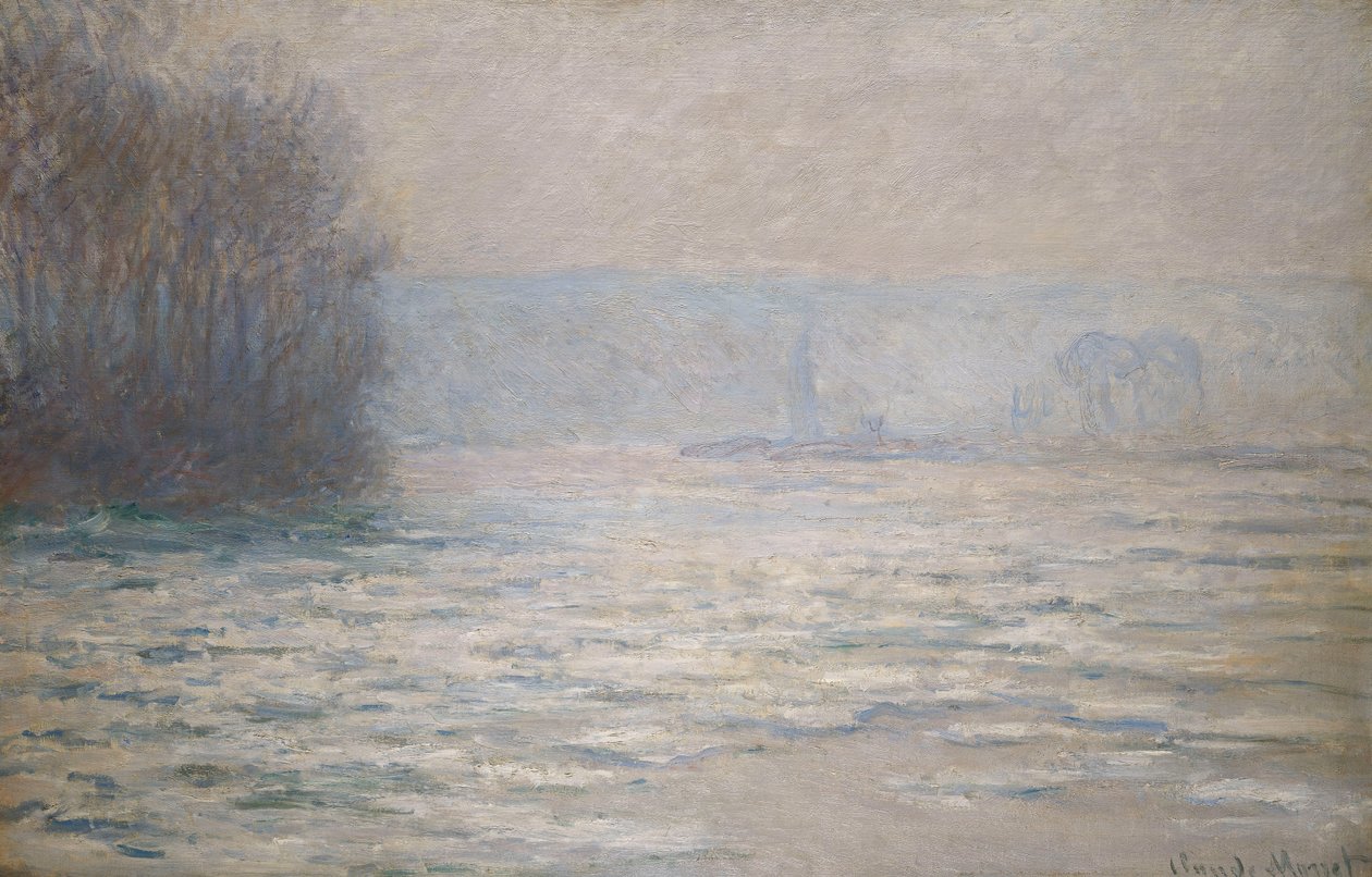 الفيضانات على نهر السين بالقرب من Bennecourt ؛ Debacle ، La Seine pres Bennecourt ، 1893 بواسطة كلود مونيه