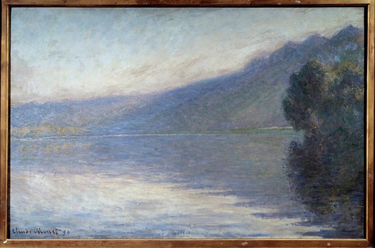 Fog sur la Seine a Port Villiez لوحة لكلود مونيه (1840-1926) 1894 صن. 0.66x1.05 م روان ، متحف الفنون الجميلة - ضباب على نهر السين في ميناء فيليز. لوحة لكلود مونيه (1840-1926) بواسطة كلود مونيه