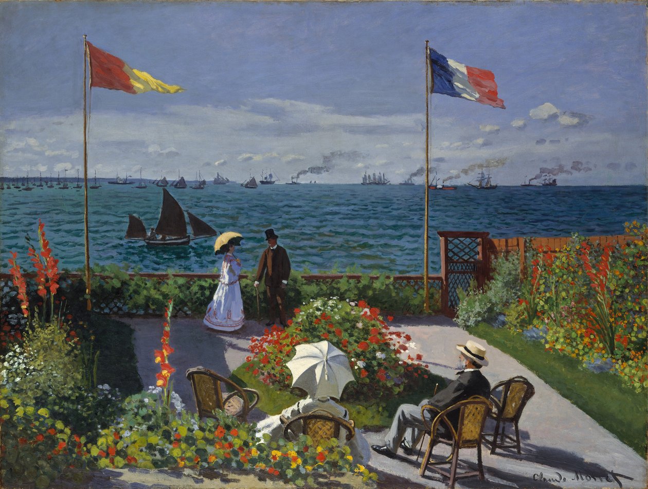 حديقة في Sainte-Adresse بواسطة كلود مونيه