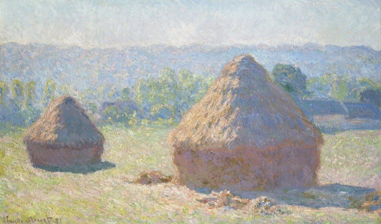 كومة قش في شمس المساء ، 1891 بواسطة كلود مونيه