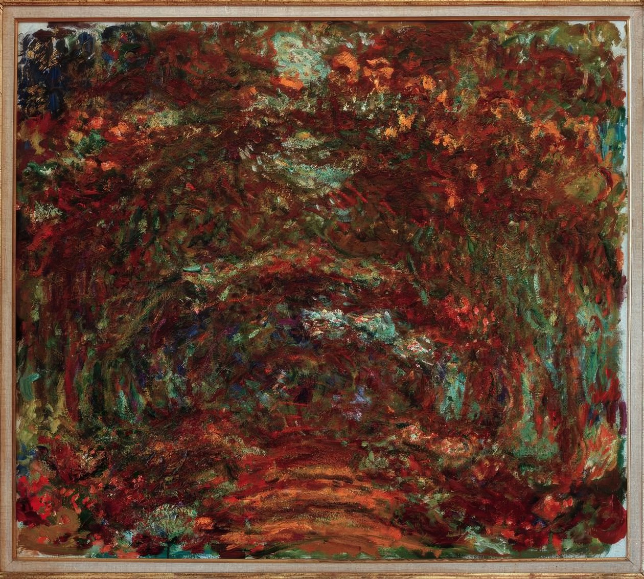 The Allée des Rosiers (Die Rosenallee) بواسطة كلود مونيه