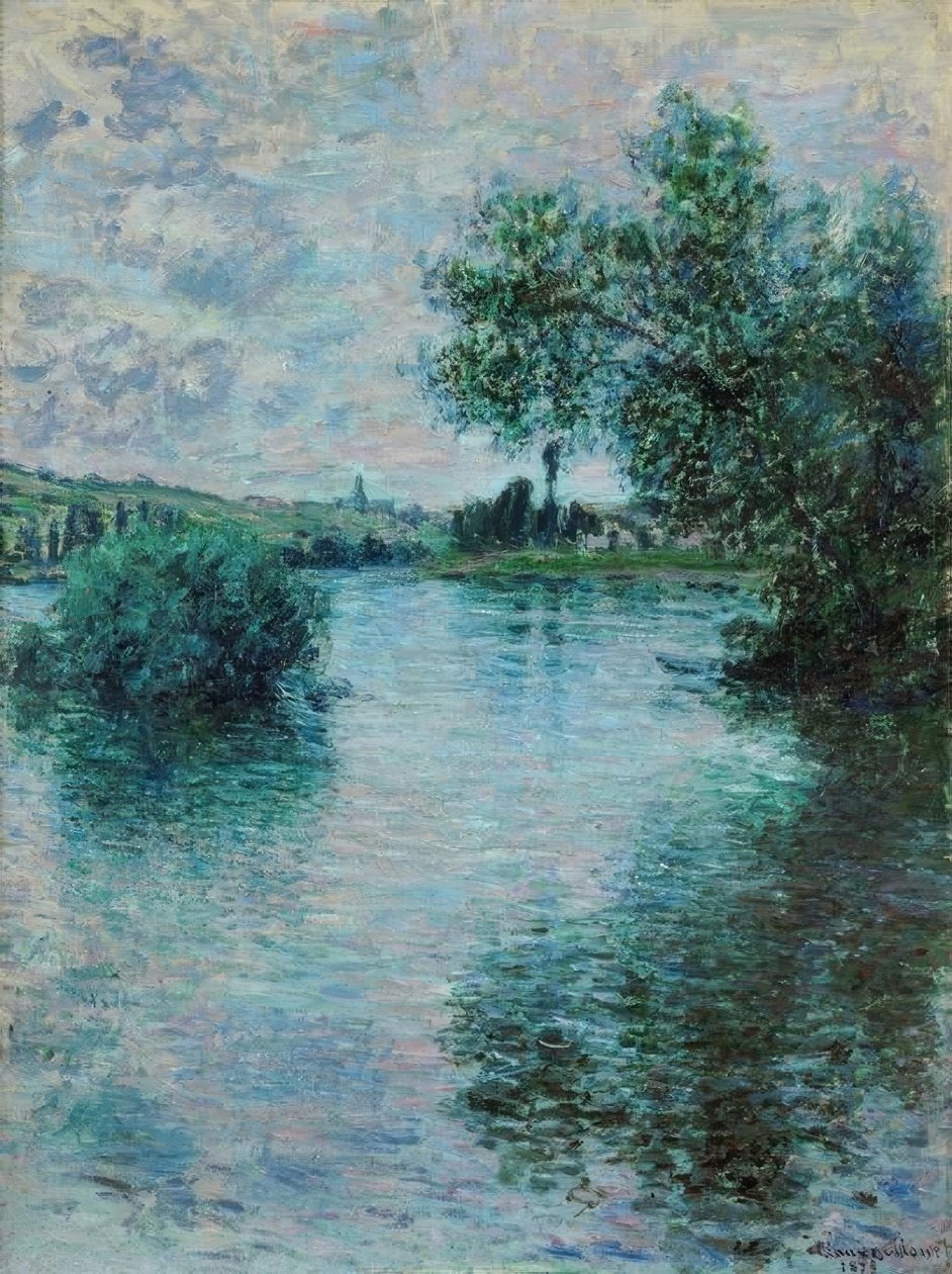 السين في Vétheuil بواسطة كلود مونيه