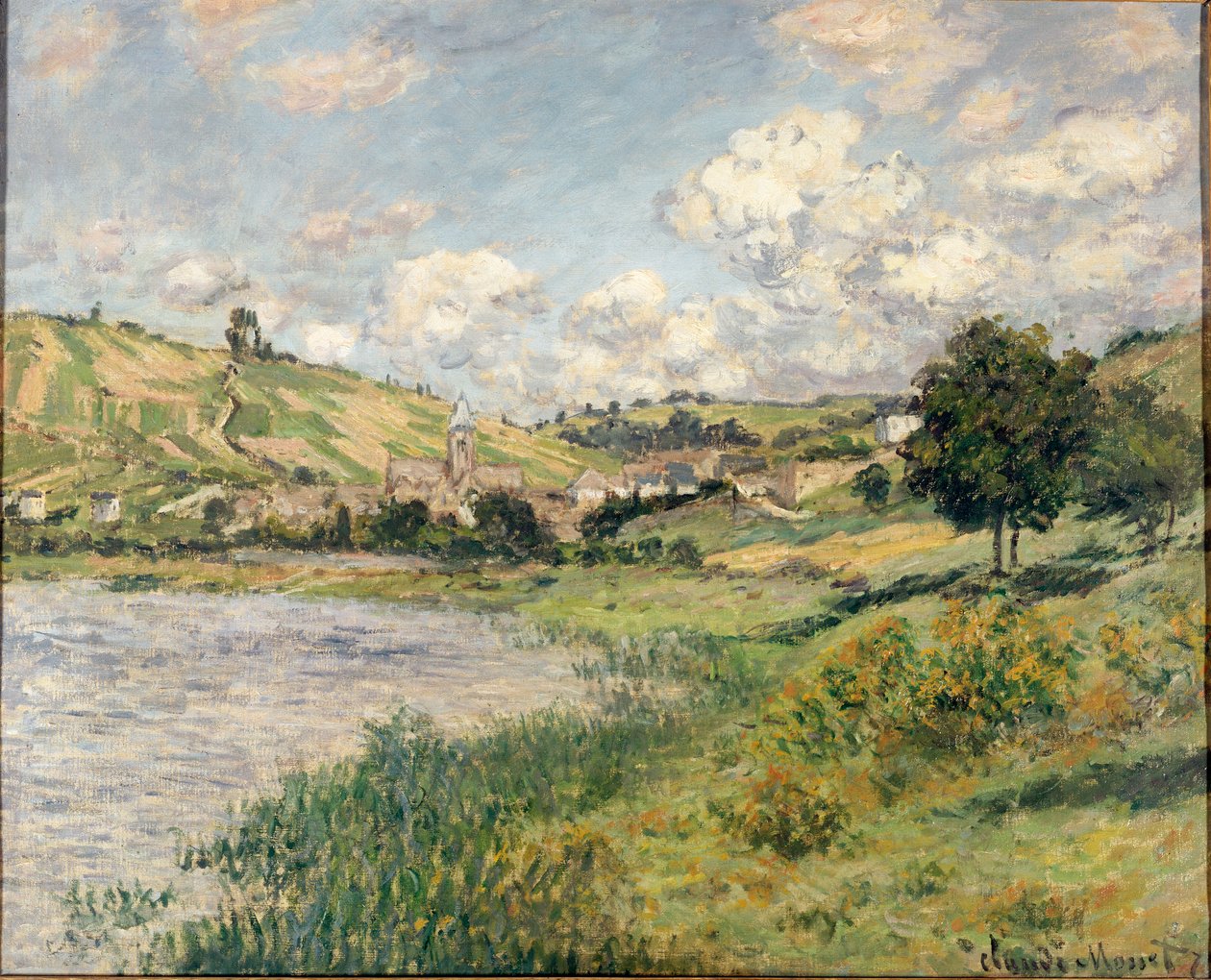 Landscape. Vetheuil بواسطة كلود مونيه
