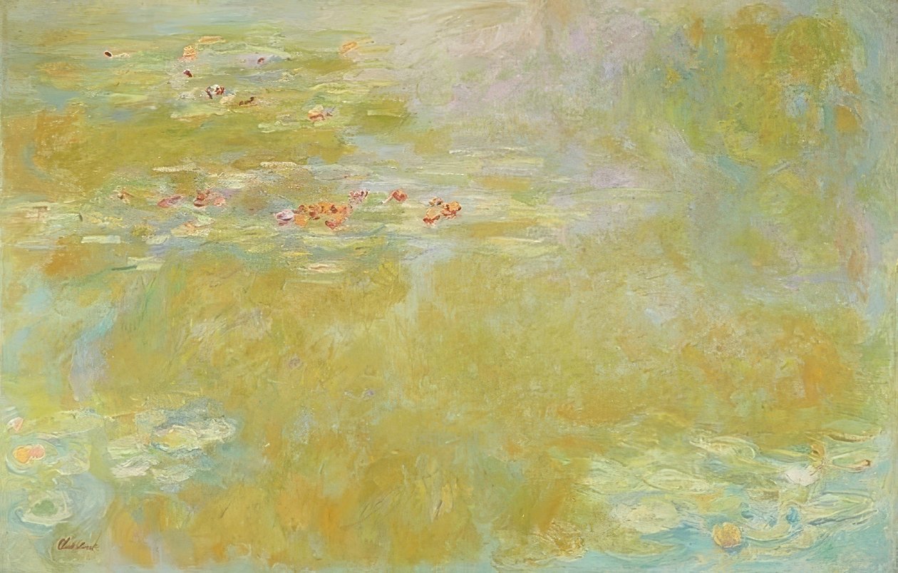 بركة زنبق الماء (Der Seerosenteich). أم 1916 بواسطة كلود مونيه