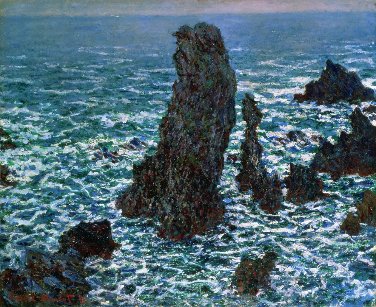 الأهرامات في بورت كوتون ، Belle-Ile-en-Mer ، 1886 بواسطة كلود مونيه