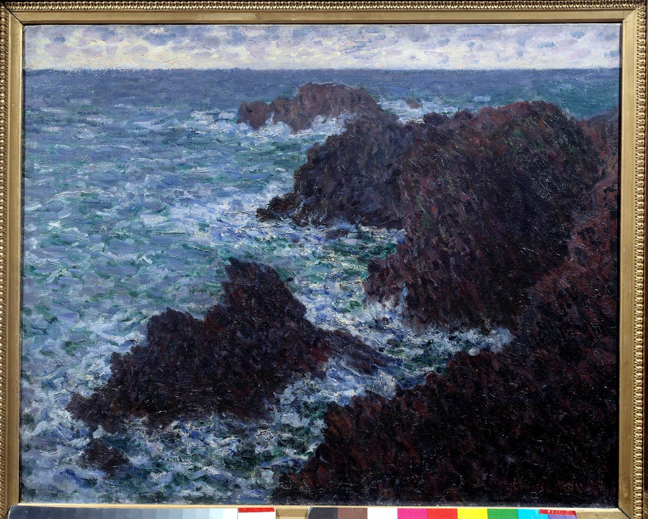 Les Roches de Belle Ile (Belle-Ile), la cote sauvage Painting by Claude Monet (1840-1926) 19th century Sun. 0,65x0,81m. Paris, Musee d