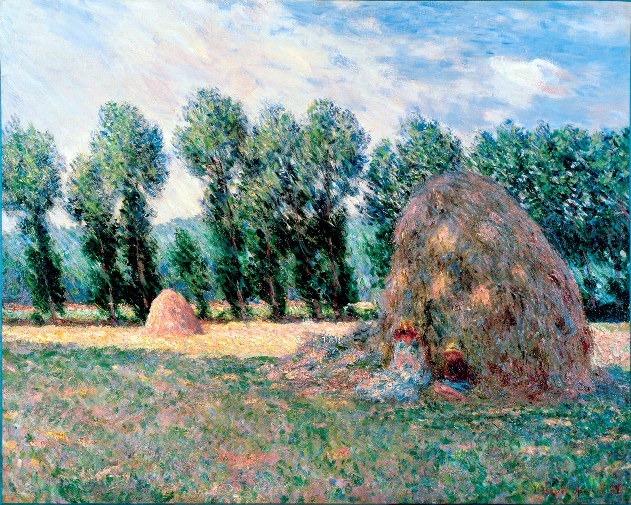 "أكوام القش" لوحة لكلود مونيه (1840-1926) 1885 قاتمة 65.2x81.5 سم متحف أوهارا للفنون ، كوراشيكي بواسطة كلود مونيه
