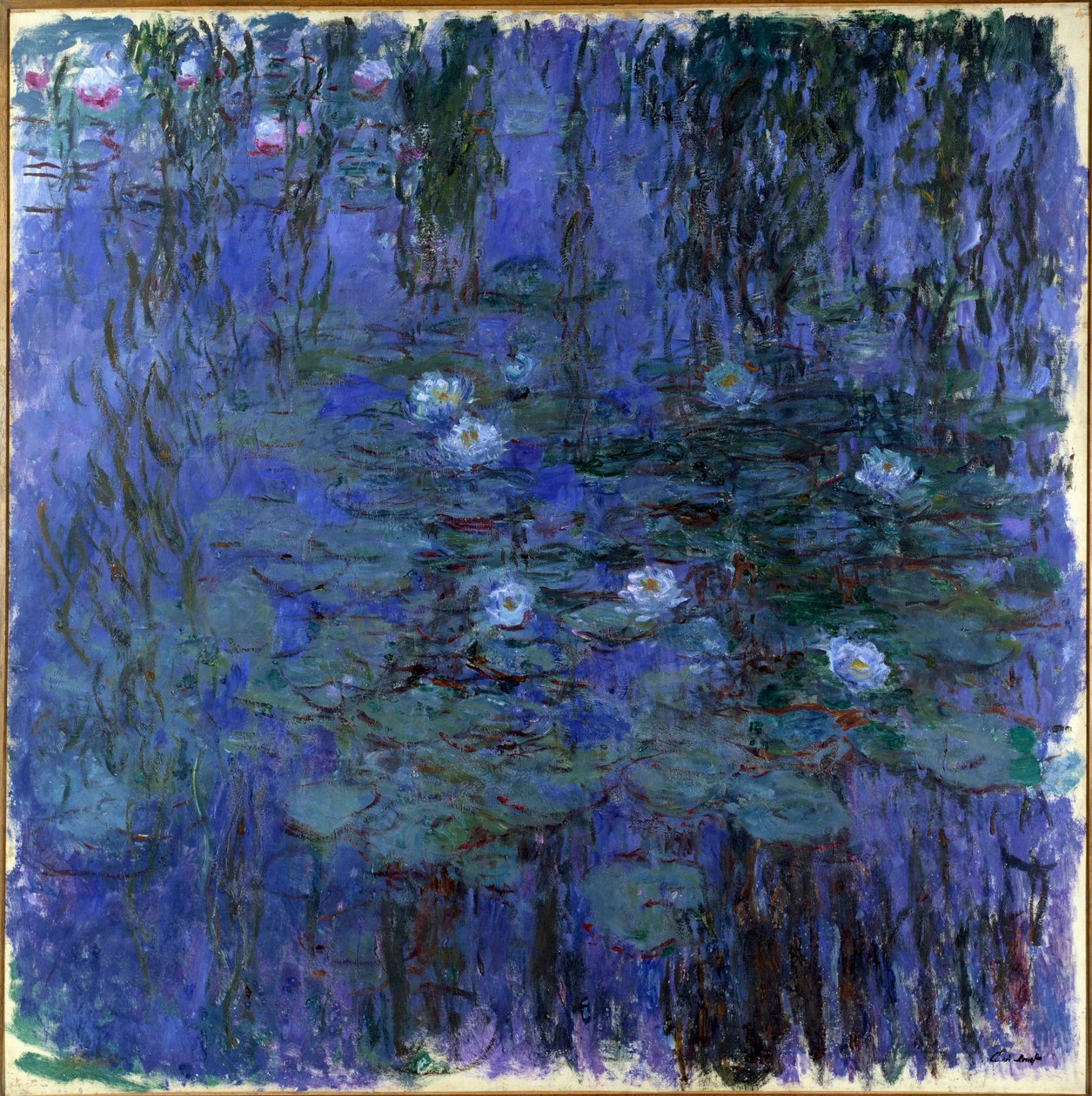 Nympheas bleu لوحة لكلود مونيه (1840-1926) 1916 صن. 2x2 م باريس ، متحف أورسيه بواسطة كلود مونيه