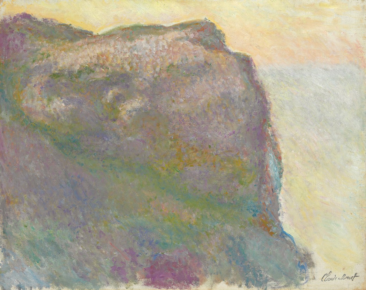 على الجرف ، Petit D "Ailly ؛ Sur la falaise ، au Petit Ailly ، 1896 بواسطة كلود مونيه