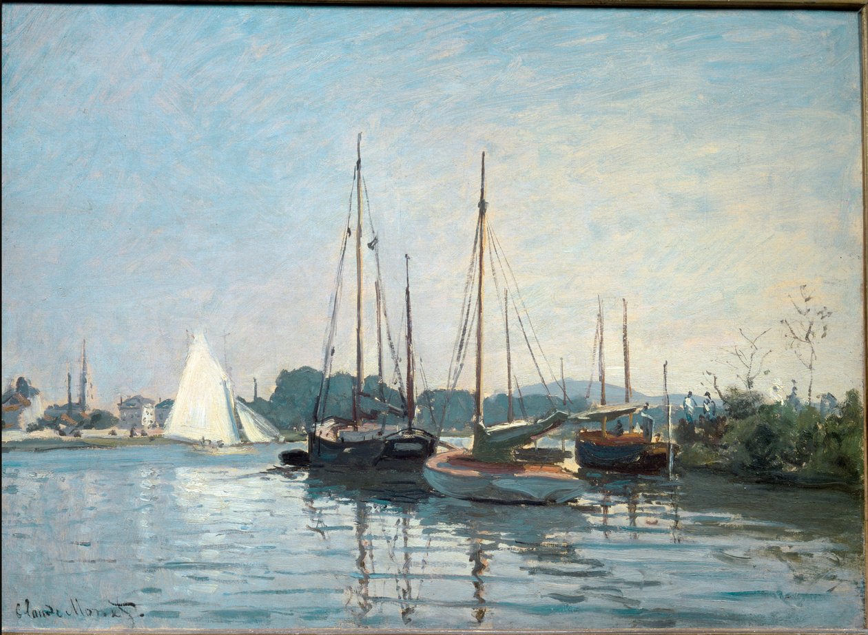 Pleasure boats in Argenteuil. (Oil On Canvas بواسطة كلود مونيه