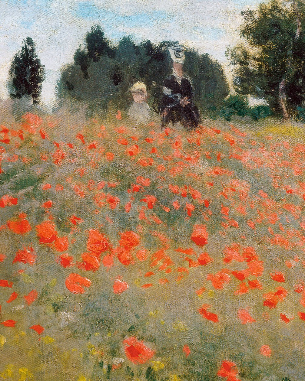الخشخاش ، محيط Argenteuil (تفصيل). لوحة لكلود مونيه (1840-1926) بواسطة كلود مونيه