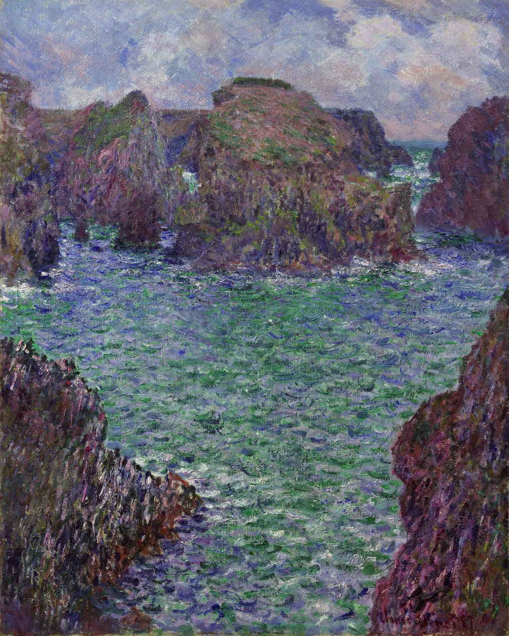 Port-Goulphar، Belle-Île، 1887 بواسطة كلود مونيه