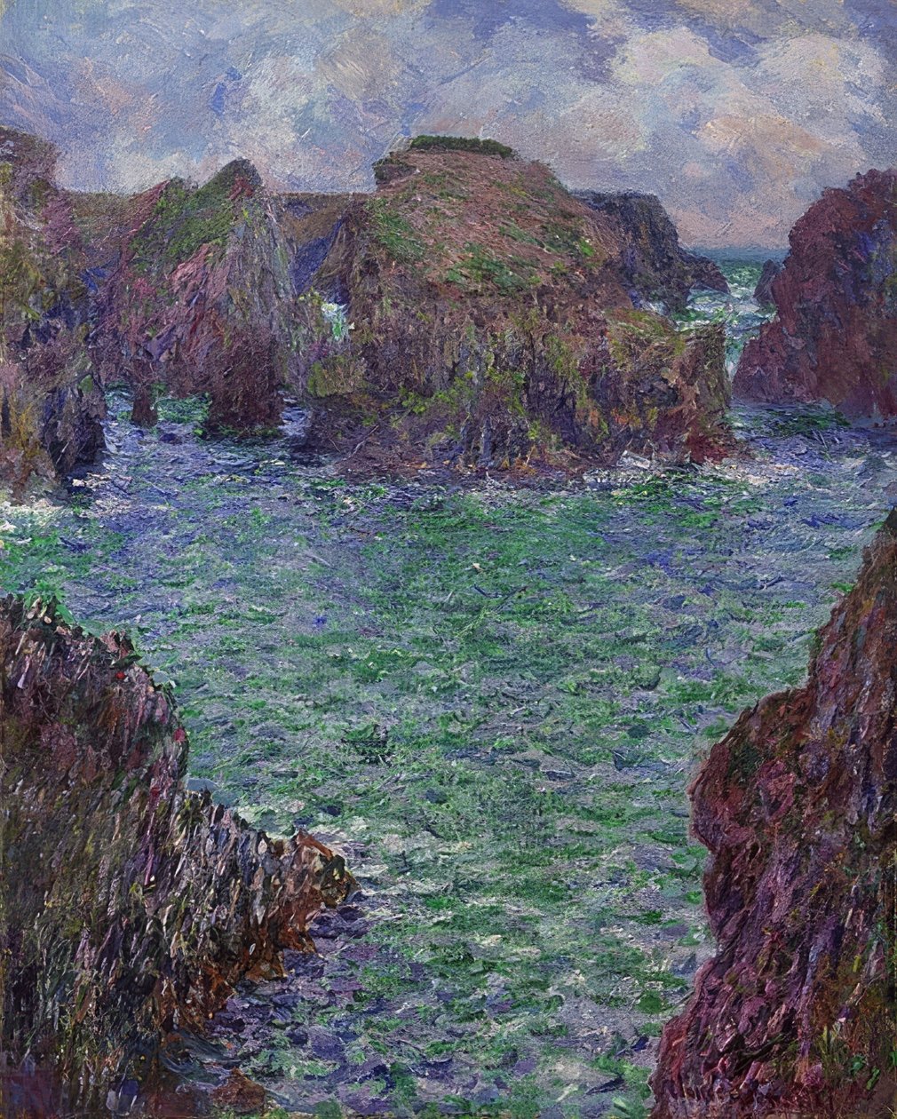 Port-Goulphar، Belle-Île. 1887 بواسطة كلود مونيه