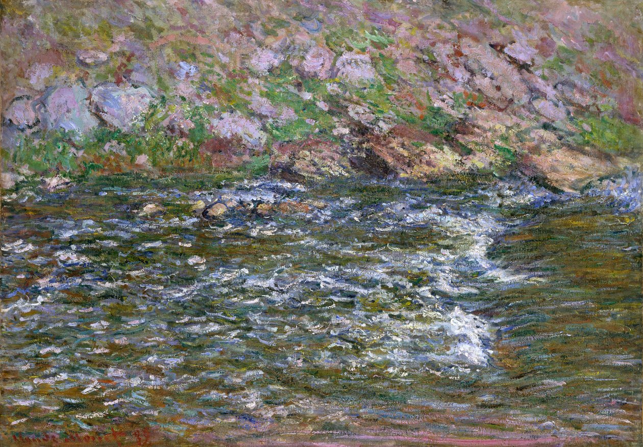 رابيدز على Petite Creuse في Fresselines ، 1889 بواسطة كلود مونيه