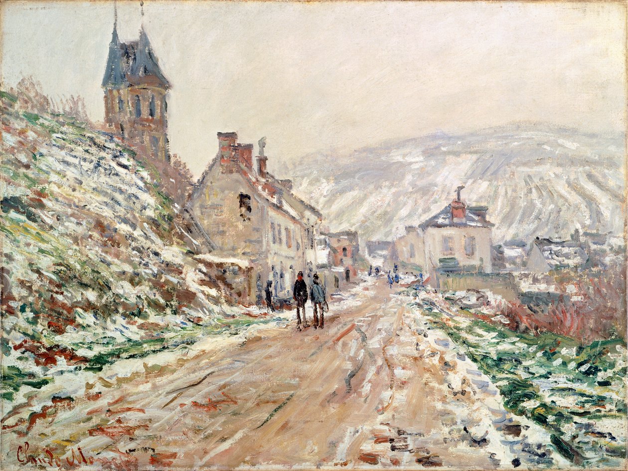 الطريق في Vetheuil في الشتاء بواسطة كلود مونيه (1840-1926) بواسطة كلود مونيه