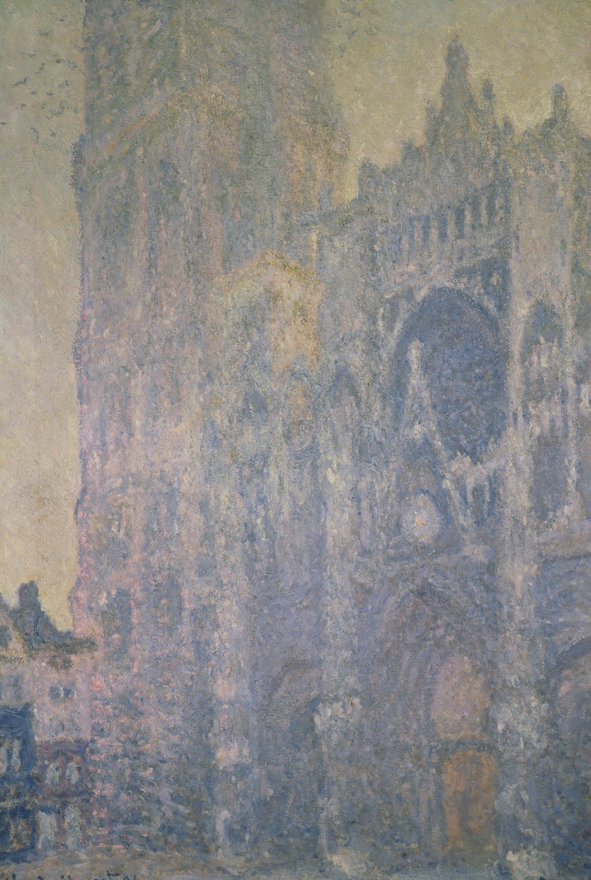 كاتدرائية روان ، الوئام باللون الأبيض ، ضوء الصباح ، 1894 بواسطة كلود مونيه
