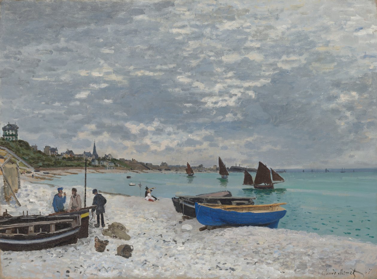 الشاطئ في Sainte-Adresse ، ١٨٦٧. بواسطة كلود مونيه