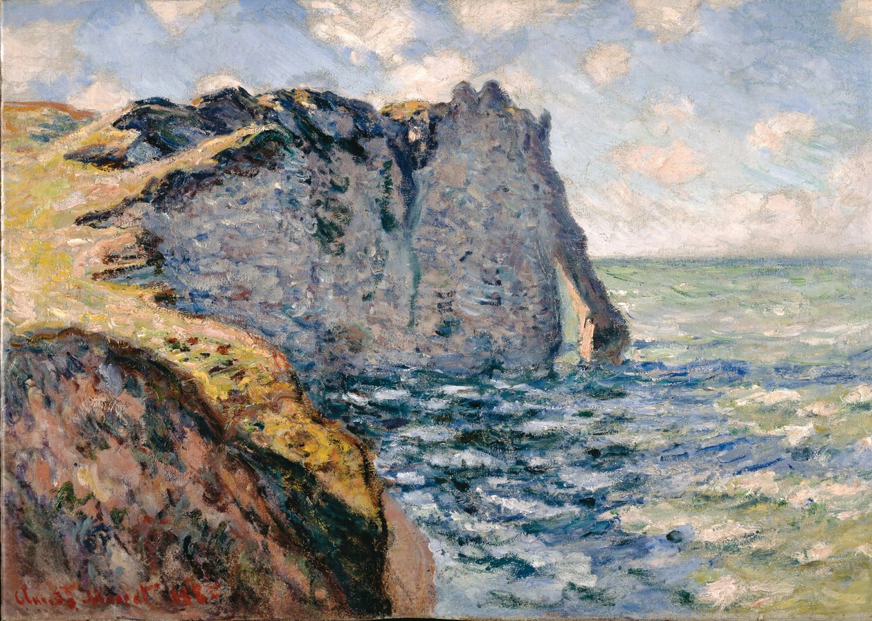 The Cliff of Aval ، Etrétat ، 1885 بواسطة كلود مونيه