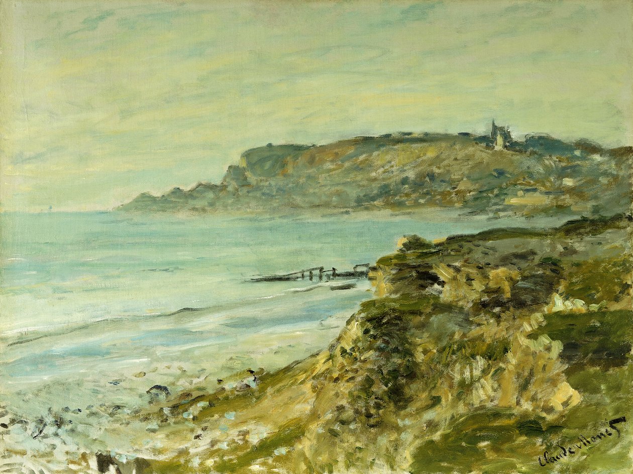 The Cliffs at Sainte-Adresse ؛ لافاليس دي سانت أدريس ، 1873 بواسطة كلود مونيه