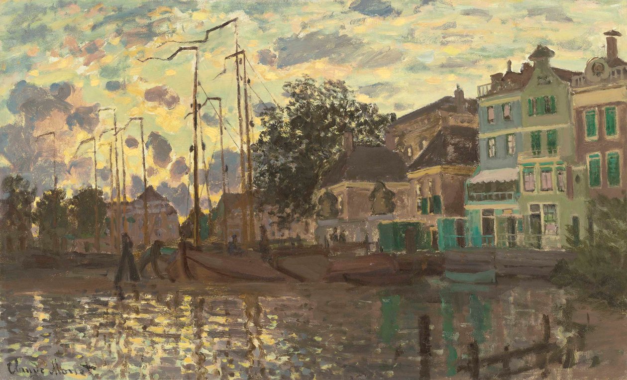 السد في زاندم ، مساء ، 1871. بواسطة كلود مونيه