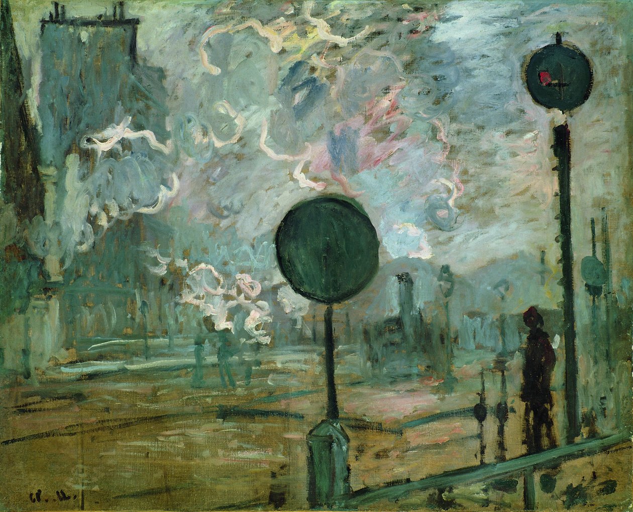 The Gare Saint Lazare Le Signal بواسطة كلود مونيه
