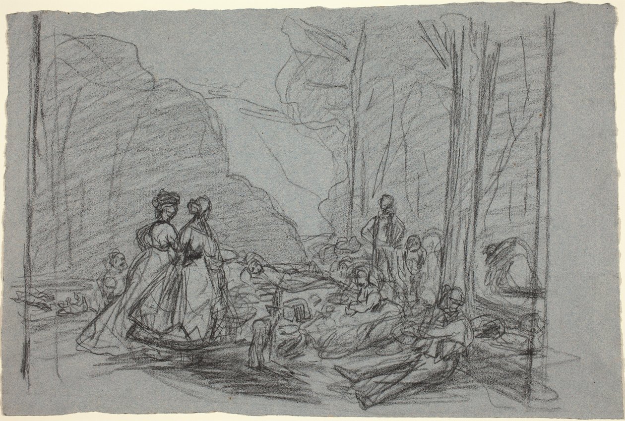غداء على العشب ، ج. 1865. بواسطة كلود مونيه