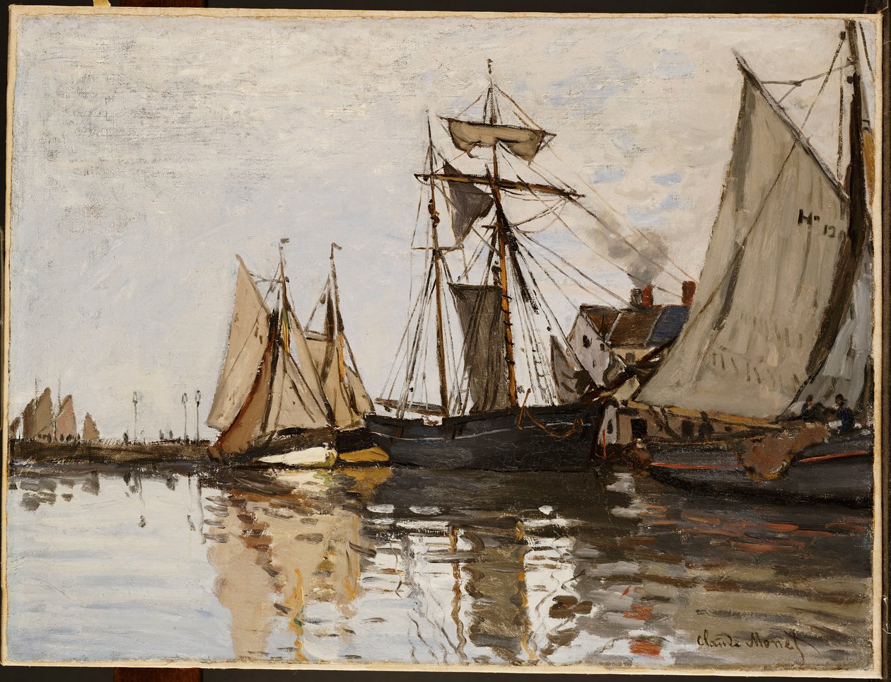 ميناء Honfleur ، c.1865 بواسطة كلود مونيه
