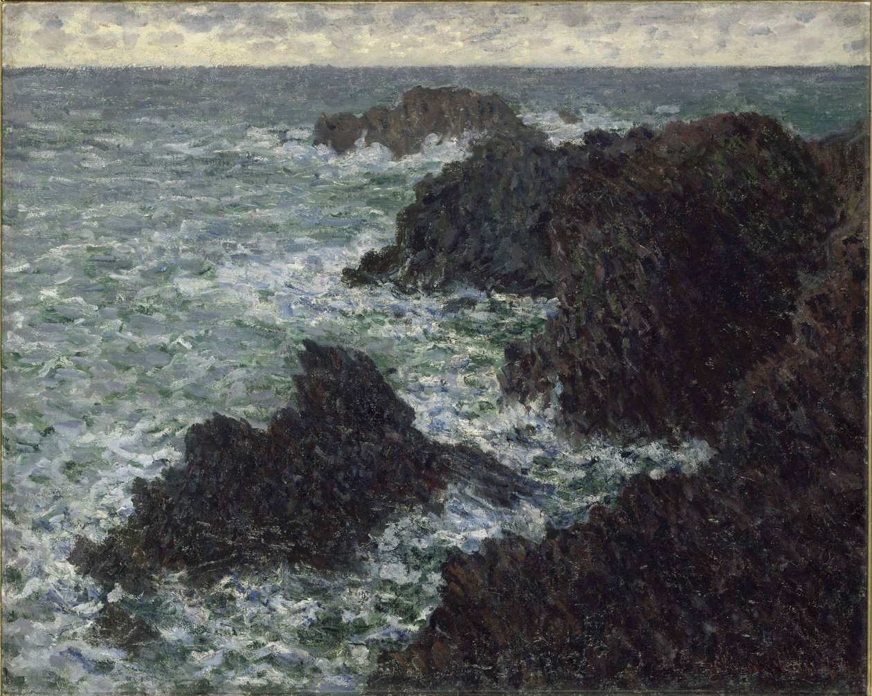 الصخور في Belle-Ile ، The Wild Coast ، 1886. بواسطة كلود مونيه
