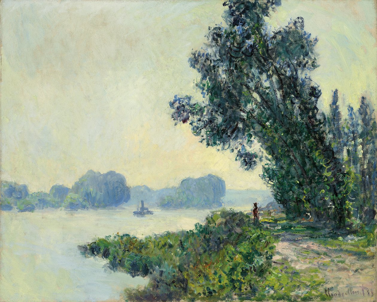 The Towpath at Granval؛ الممر في Granval ، 1883 بواسطة كلود مونيه
