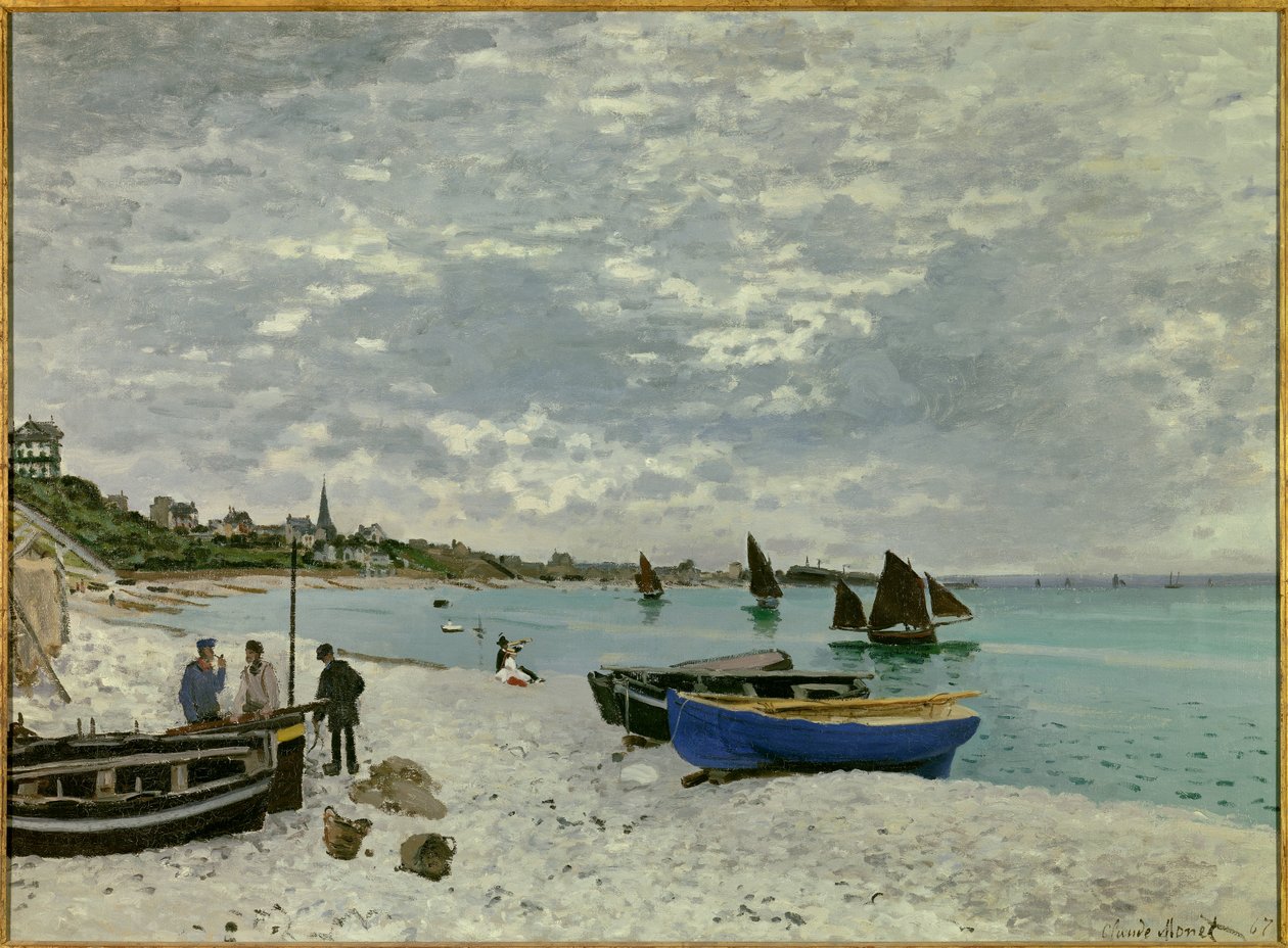 شاطئ Sainte Adresse بواسطة كلود مونيه