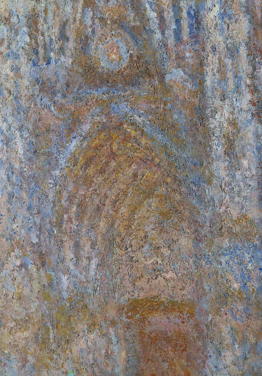 الكاتدرائية de Rouen ، بوابة شمس الصباح ، تفاصيل الانسجام الأزرق. لوحة لكلود مونيه (1840-1926) 1893 صن. 0،91 × 0،63 م باريس ، متحف دورسيه بواسطة كلود مونيه