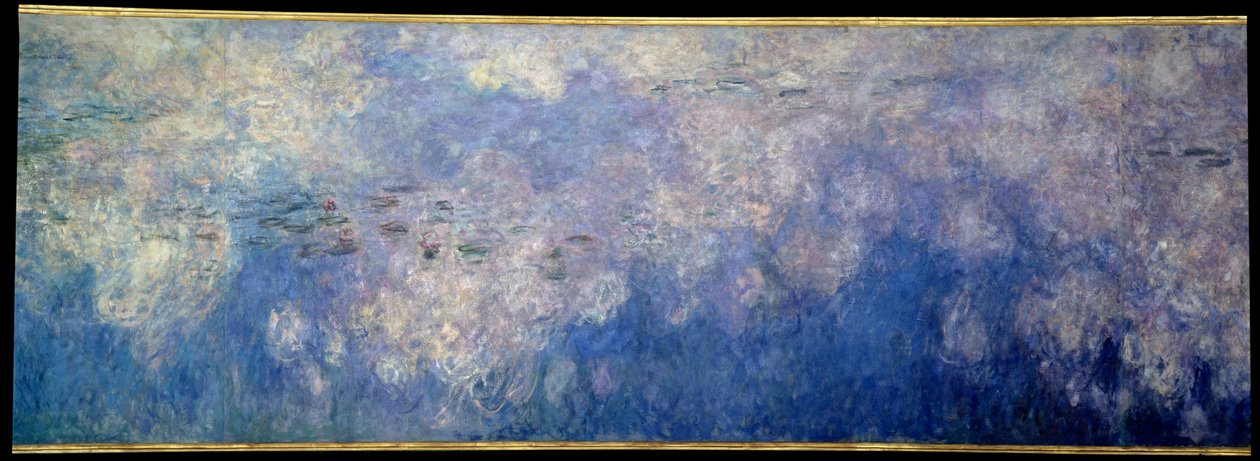 الحوريات الغيوم. الجزء المركزي من الثلاثية المرسومة في جيفرني. لوحة لكلود مونيه (1840-1926) بواسطة كلود مونيه