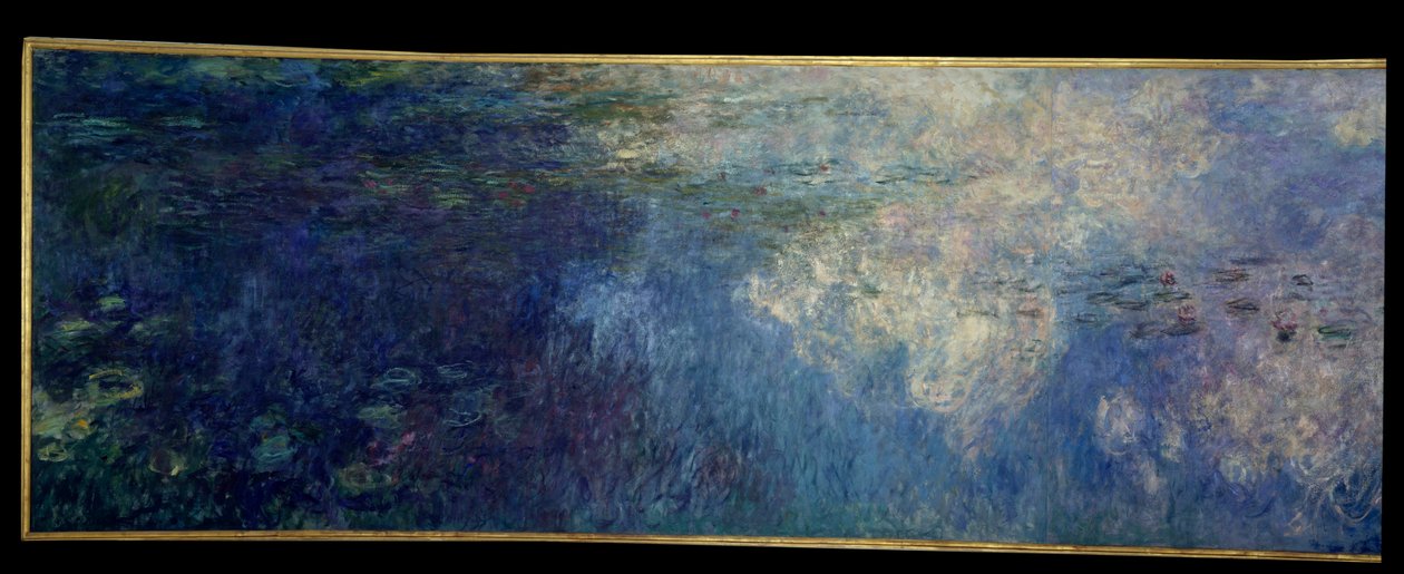 الحوريات الغيوم. الجزء الأيسر من الثلاثية المرسومة في جيفرني. لوحة لكلود مونيه (1840-1926) بواسطة كلود مونيه