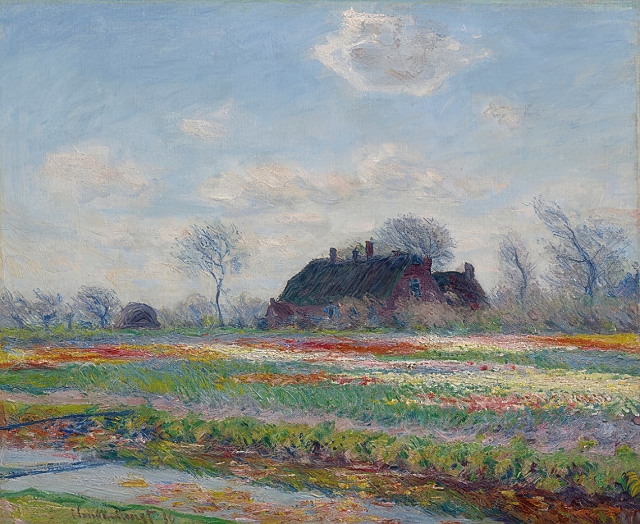 Tulipfelder في ساسنهايم. 1886 بواسطة كلود مونيه