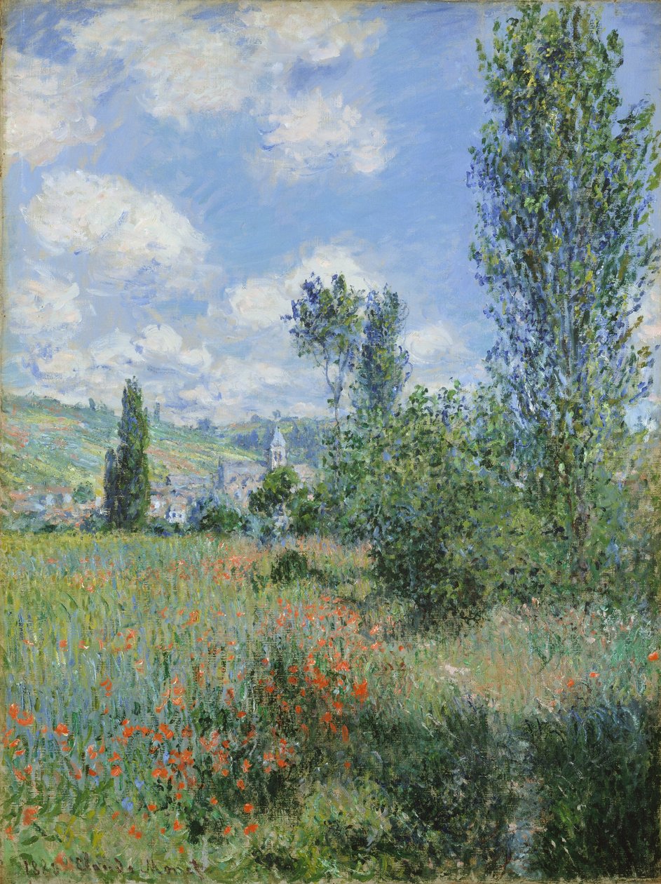 منظر لـ Vetheuil بواسطة كلود مونيه